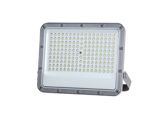 Đèn led pha thấu kính KINGECO 100w, vỏ xám, AS trắng, Chip LUMILEDS 2835